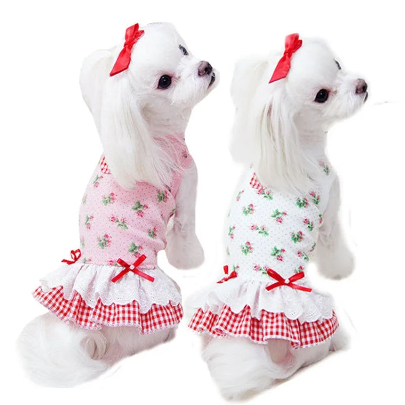 Dog Cat Pet Princess Dress Wedding Dress Clothes Spring, Summer And Autumn New Supplies Teddy