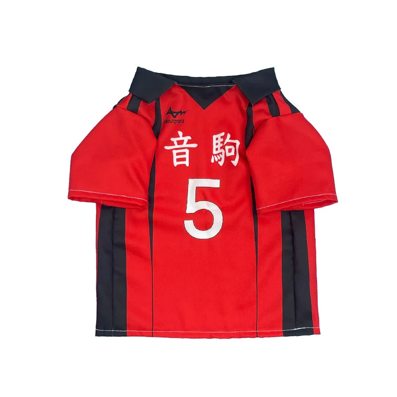 Hinata Shoyo Pet Clothing Tobio Kageyama Cats Costume Pet Cosplay Volleyball Clothes Cute Anime Dogs T-shirt Sports Party Wear