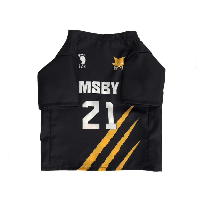 Hinata Shoyo Pet Clothing Tobio Kageyama Cats Costume Pet Cosplay Volleyball Clothes Cute Anime Dogs T-shirt Sports Party Wear