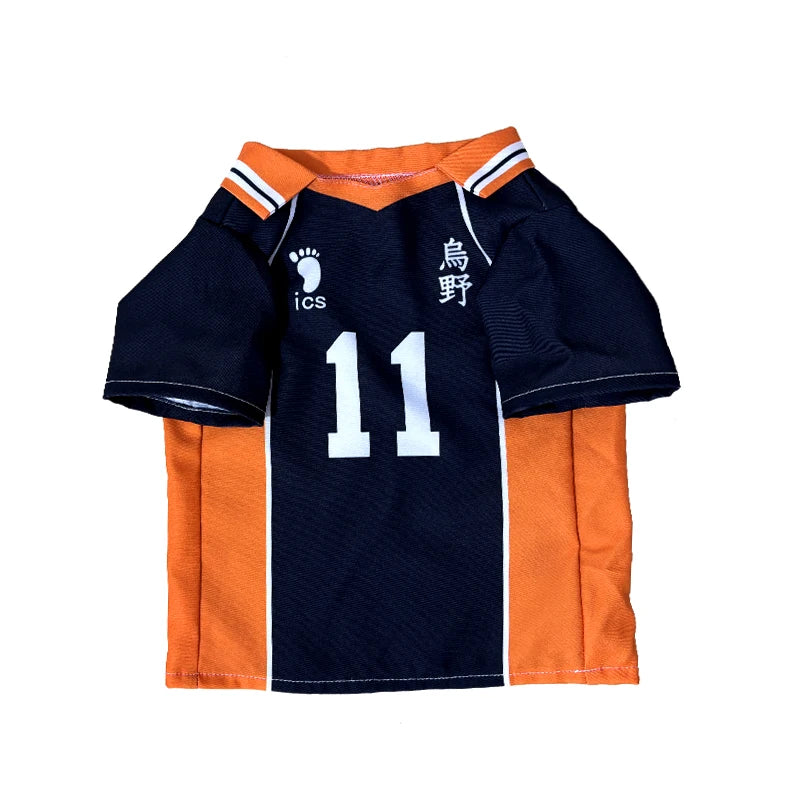 Hinata Shoyo Pet Clothing Tobio Kageyama Cats Costume Pet Cosplay Volleyball Clothes Cute Anime Dogs T-shirt Sports Party Wear