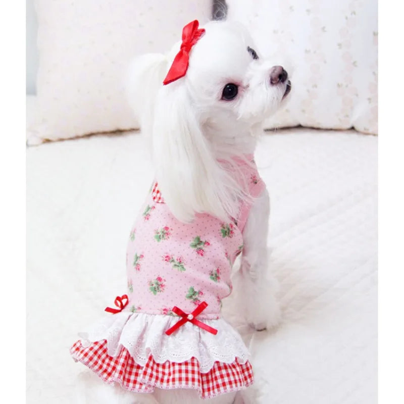 Dog Cat Pet Princess Dress Wedding Dress Clothes Spring, Summer And Autumn New Supplies Teddy