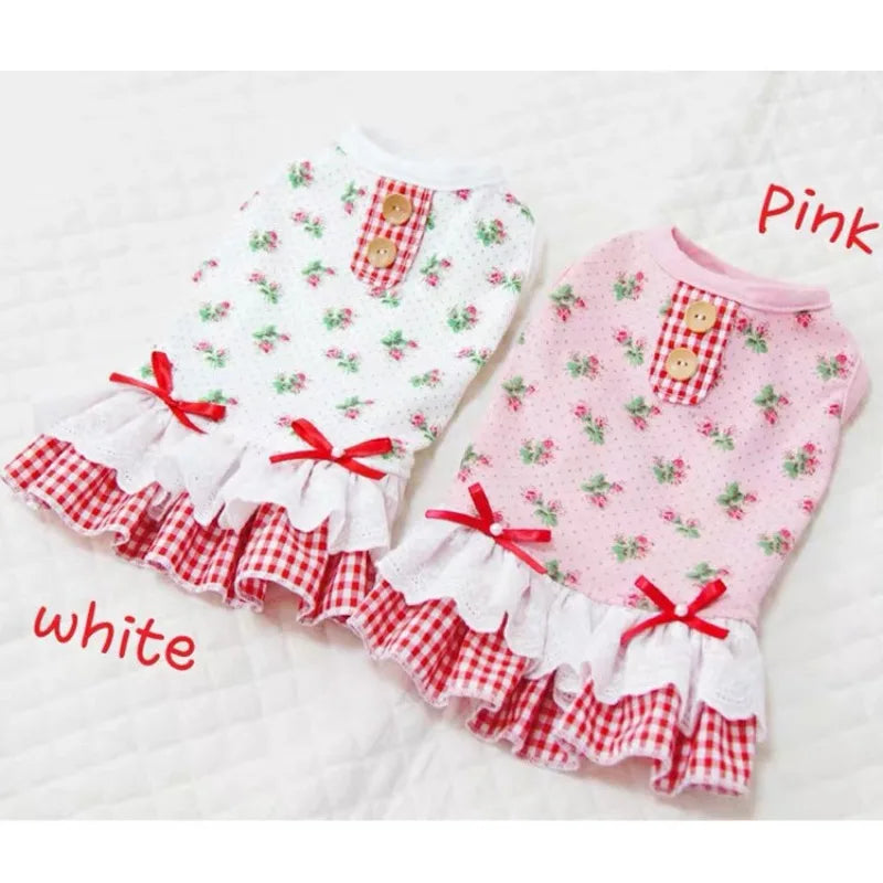 Dog Cat Pet Princess Dress Wedding Dress Clothes Spring, Summer And Autumn New Supplies Teddy