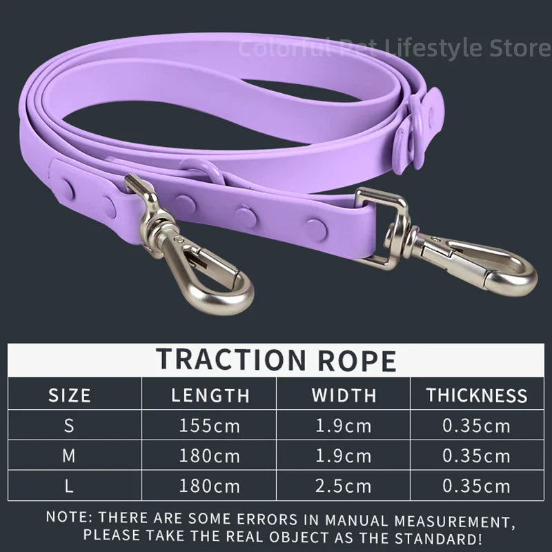 4-Piece Set Dog Harness Dog Leash Dog Collar Adjustable Waterproof Easy To Clean Dog Vest Harness With Dog Poop Bag Holder