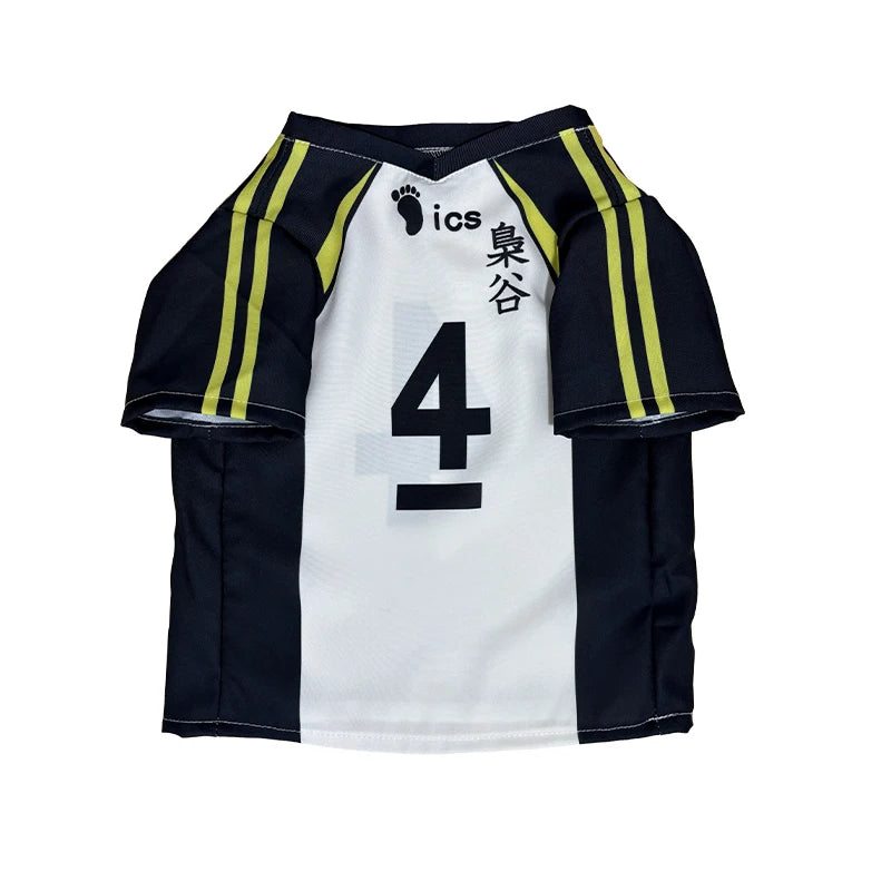 Hinata Shoyo Pet Clothing Tobio Kageyama Cats Costume Pet Cosplay Volleyball Clothes Cute Anime Dogs T-shirt Sports Party Wear