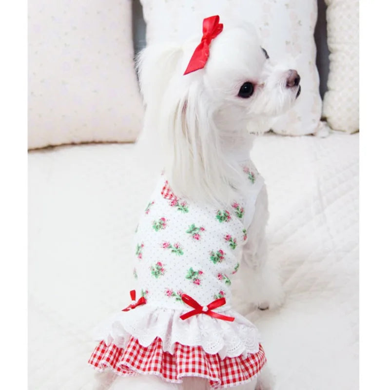 Dog Cat Pet Princess Dress Wedding Dress Clothes Spring, Summer And Autumn New Supplies Teddy