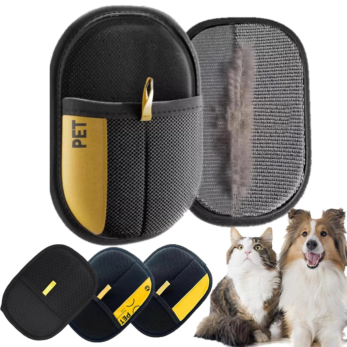 1/3/5 PCS Upgraded Pet Hair Removal Glove – Thickened Electrostatic Grooming & Furniture Cleaner for Dogs Cats Couch Car Carpet